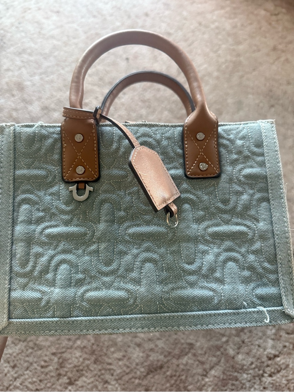 True religion denim handbag